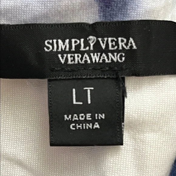 🔥Vera Wang Black & White Floral Pajama Set, Size Large Tall. 3-Piece Set 💃🏻 - Picture 2 of 14